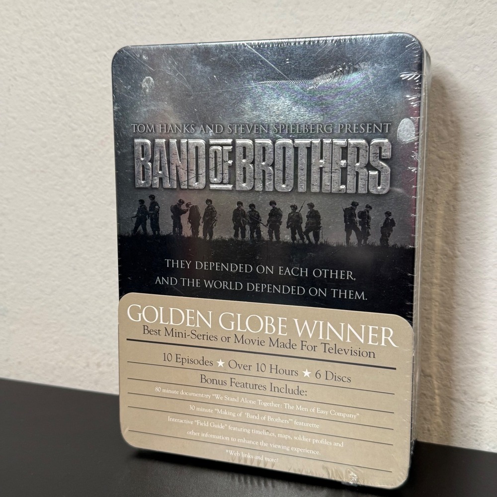 Band of Brothers DVD Box Set Silver Collectible Tin Box 6-Disc Factory Sealed